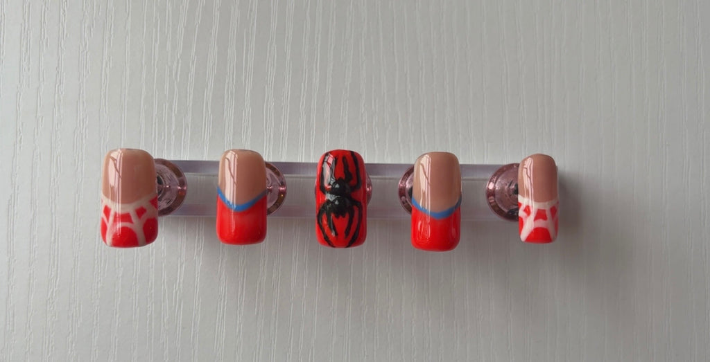 Spider-Man press on nails