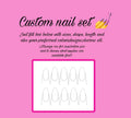 Custom press on nail set